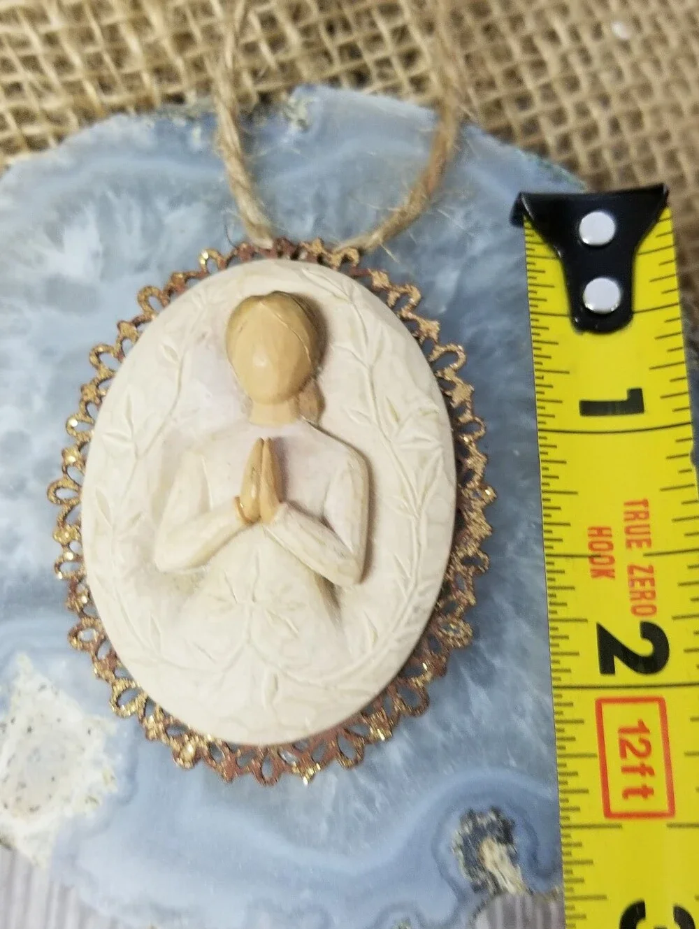 Willow Tree Metal Edged Ornament ( A Tree A Prayer)
